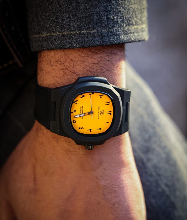 DELTAWAQT JAUNE - Montre chiffres arabe – Image 3