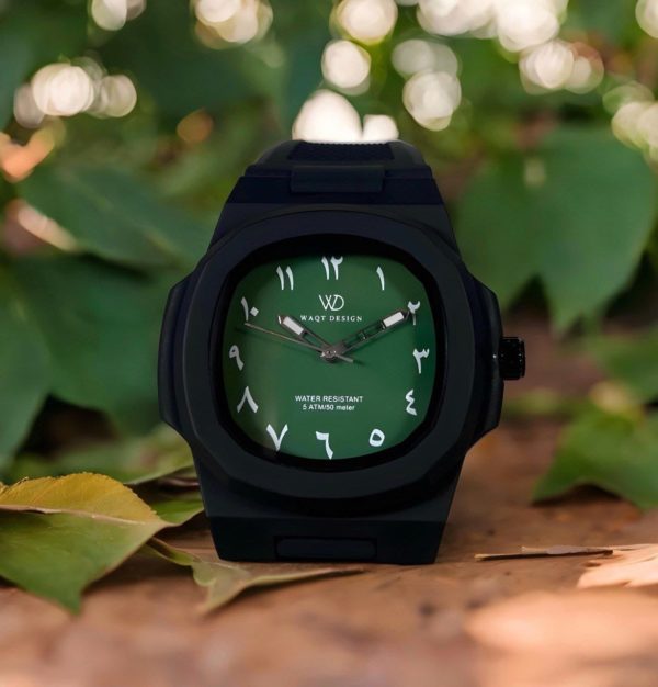 DELTAWAQT VERTE - Montre chiffres arabe
