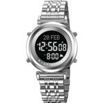 W-WAQT – Montre Femme Digitale Élégante avec Heures de Prières