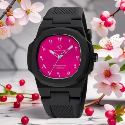 DELTAWAQT ROSE - montre chiffres arabe